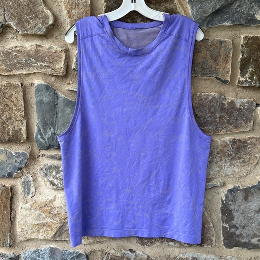 Lululemon Men's Metal Vent Tech Sleeveless Shirt 2.0 Block Floral Prosecco Large